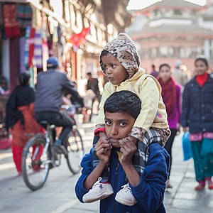 Children in Kathmandu