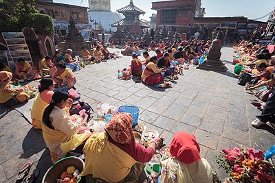 Ceremony at Monkey Temple