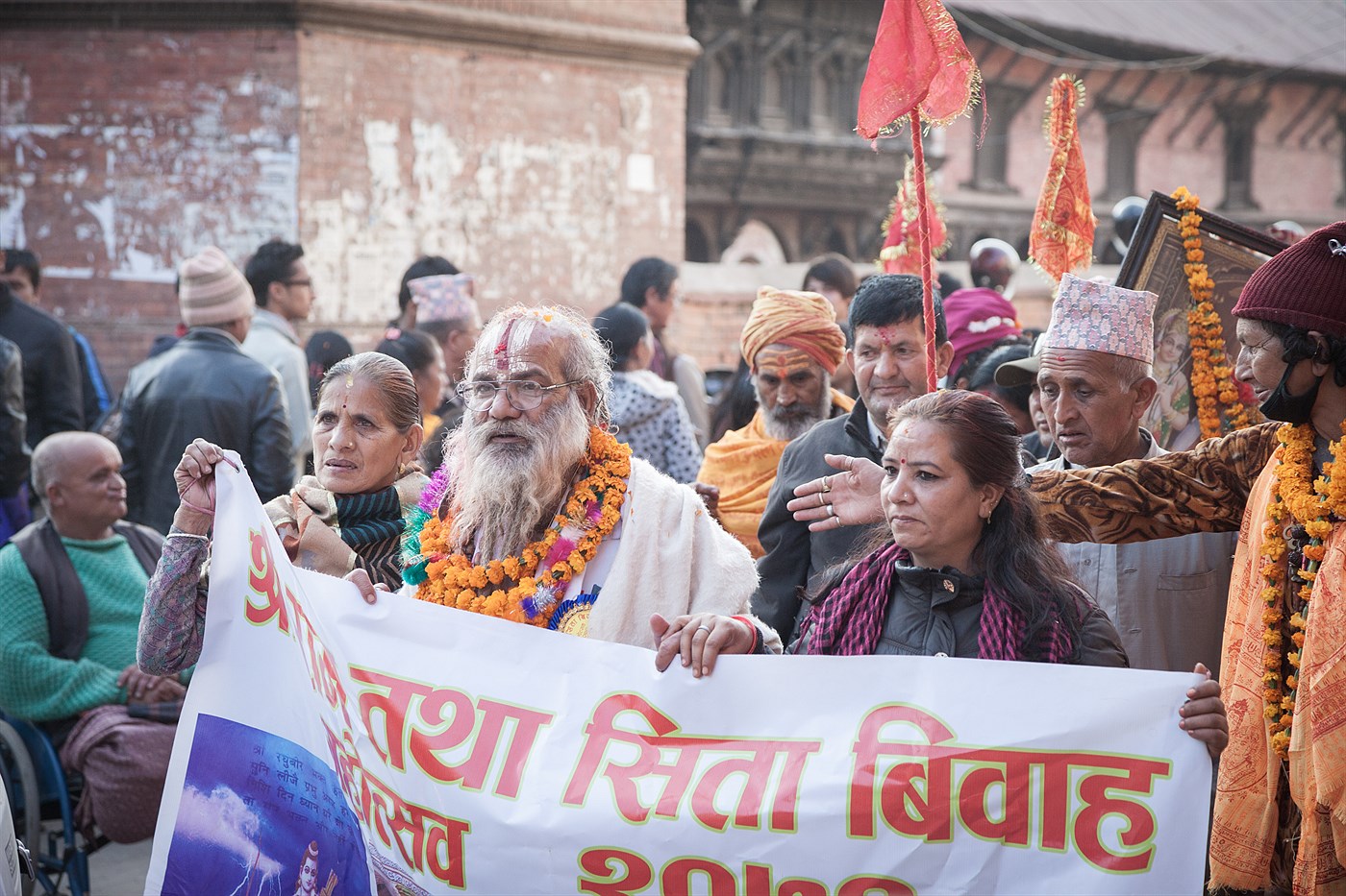 Demonstrace v Káthmándú, photo