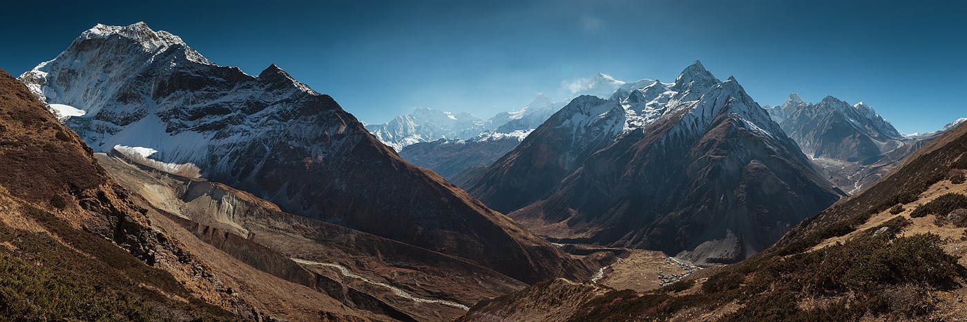 Vesnice Samdo - panorama, photo