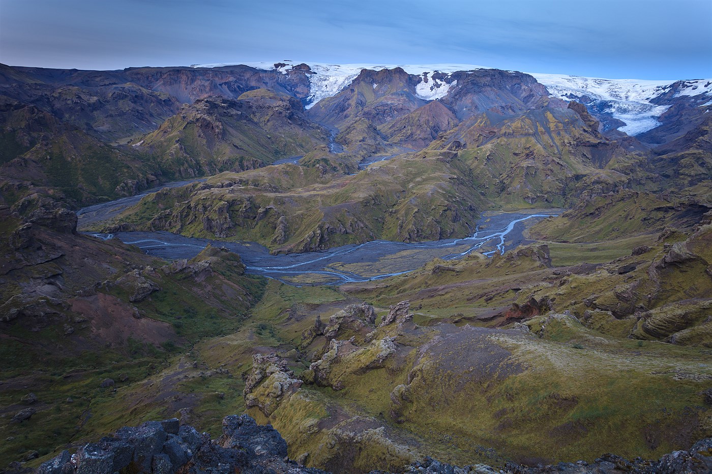 Þórsmörk canyons, photo
