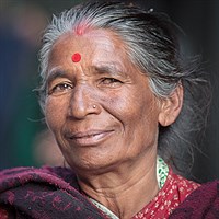 Žena v Káthmándú