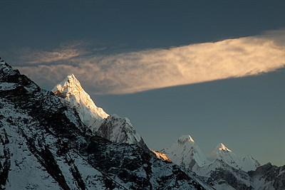 Západ slunce a Ama Dablam photo