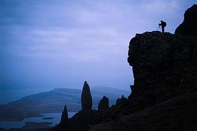 Photographer near Storr