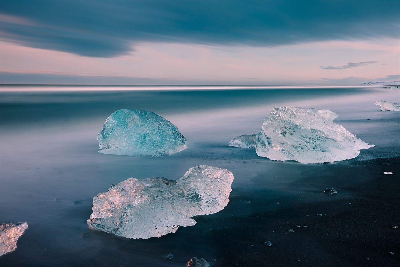 Pláž Jökulsárlón, photo