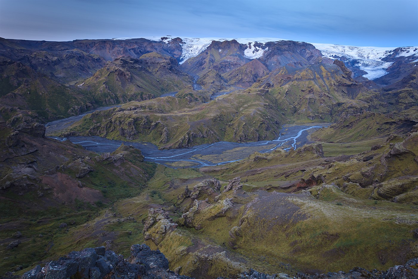 Kaňony v Þórsmörku, photo